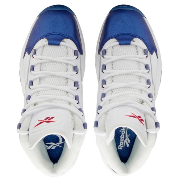 Reebok Question Mid 'Blue Toe' Basketball Shoes - Picture 4 of 6